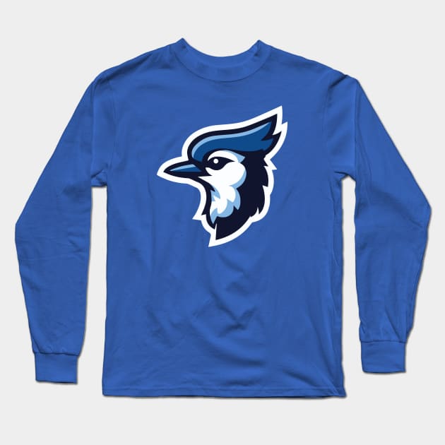 Blue Jay Mascot Baseball T-Shirt for Fans! Long Sleeve T-Shirt by CC0hort